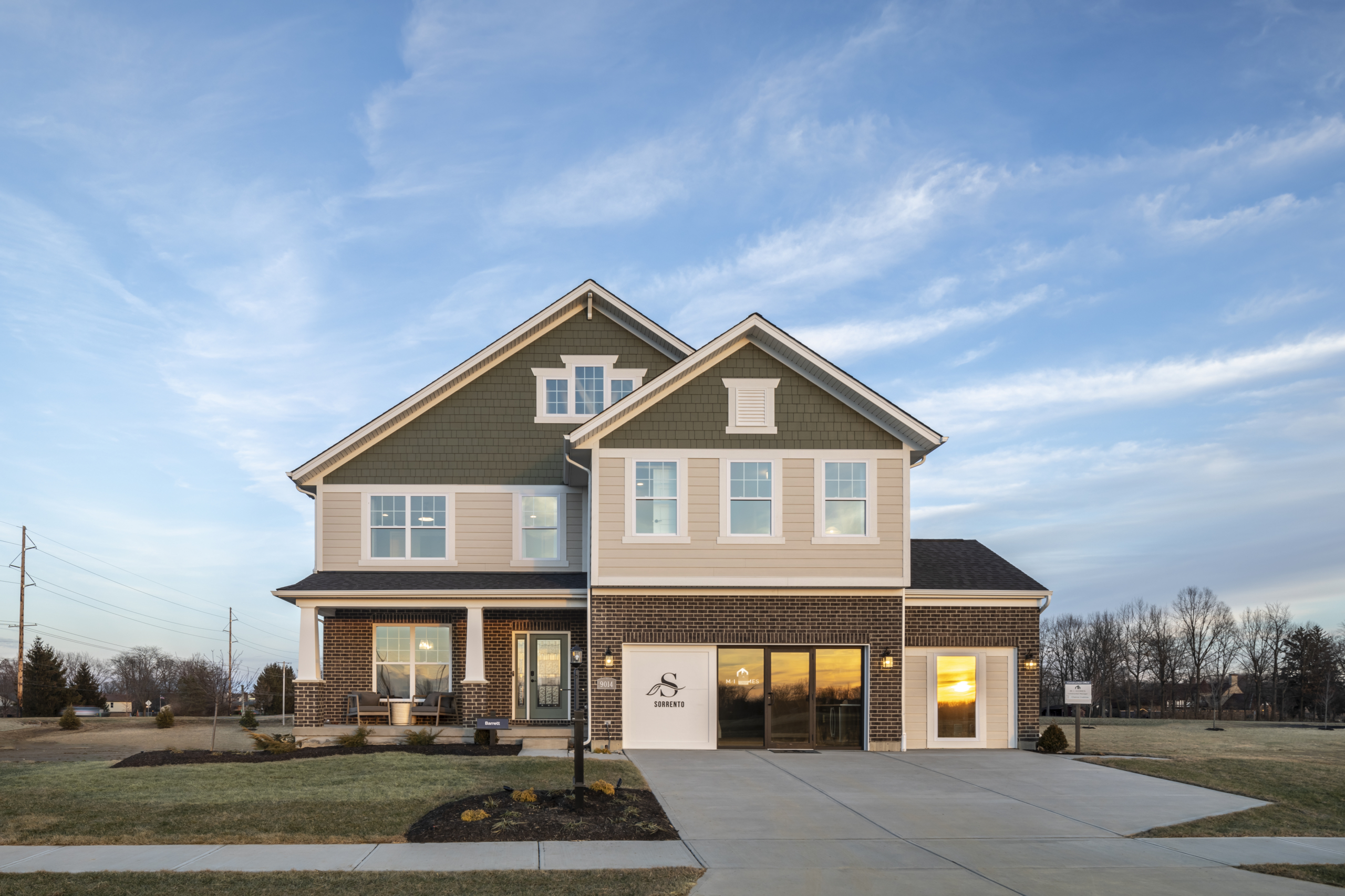 This is an image of the MI Homes Sorrento Model